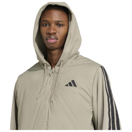 Adidas Ανδρικό μπουφάν Essentials Climawarm 3-Stripes Insulated Hooded Hybrid Jacket
